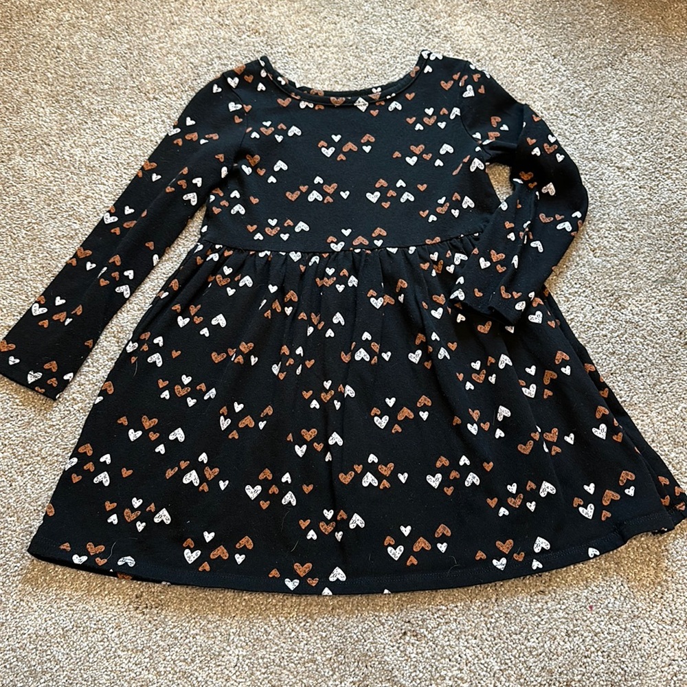 Cat & Jack Halloween heart cotton dress 5T